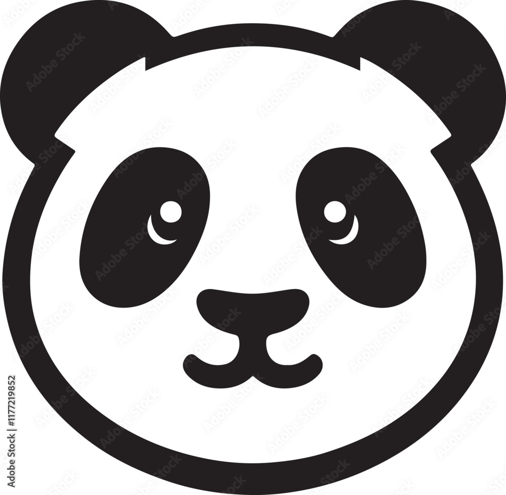 Cute Panda Illustration: Perfect for Nature-Inspired Designs Cute Panda Illustration: Perfect for Nature-Inspired Designs