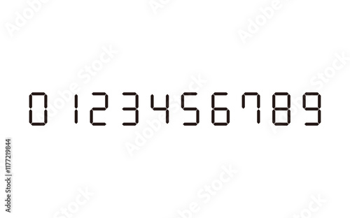 0～9のデジタル数字配列