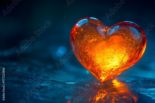 Creative Valentine heart illustration with a modern aesthetic, ideal for greeting cards and Valentine’s Day decorations