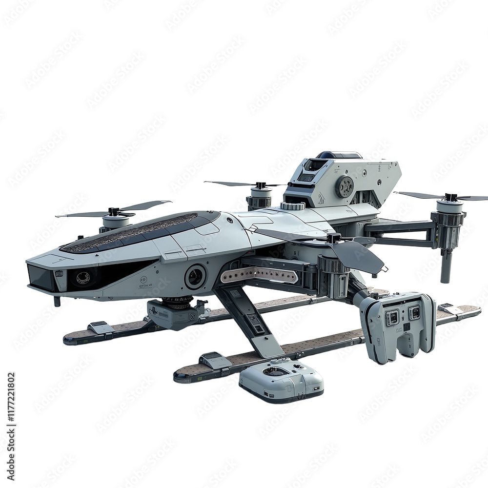 Naklejka premium a drone
