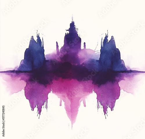 Watercolor purple and pink abstract shape clipart, on a white background. --ar 169 --style raw --v 6.1 - Upscaled (Creative) by @Creator Tools (relaxed)