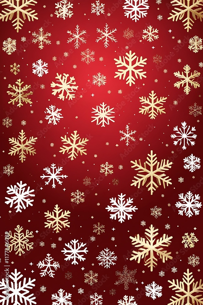Festive Christmas background featuring delicate snowflakes Festive Christmas background featuring delicate snowflakes