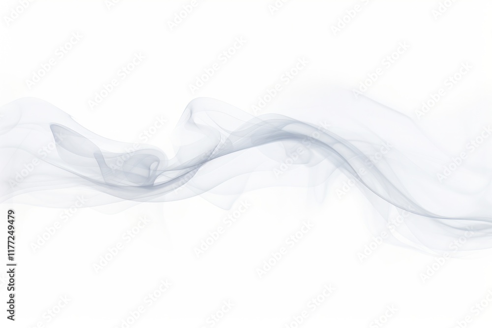 Swirling misty smoke and intertwining in mid-air isolated on white background Swirling misty smoke and intertwining in mid-air isolated on white background
