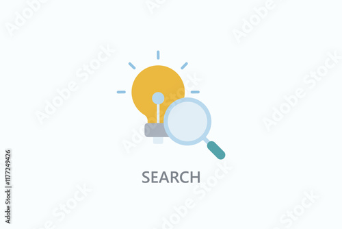 Search Isolated Vector, Icon Or Logo Sign Symbol Illustration
