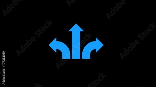 Diagram Arrow Info graphics animation template transparent 4K Template