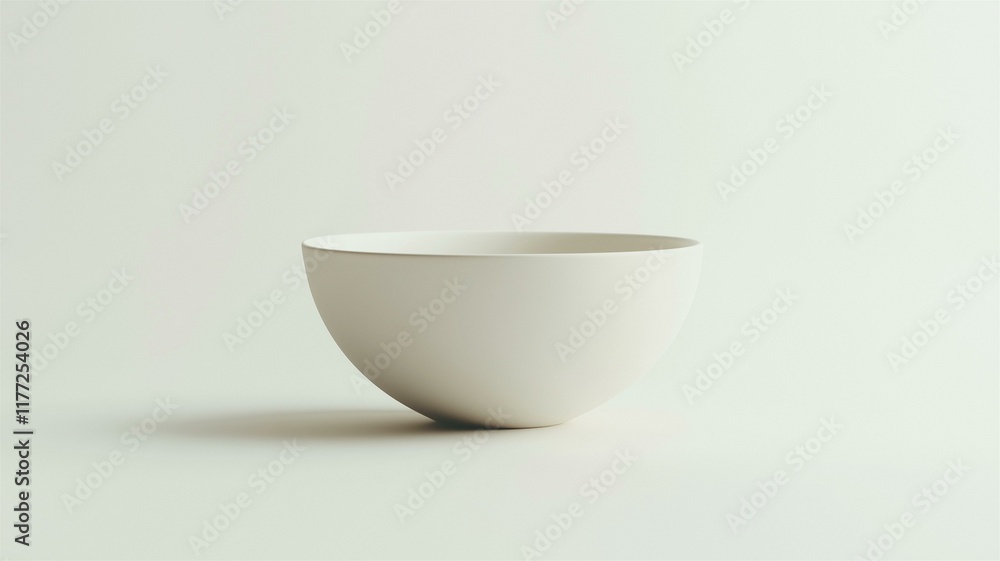 Photorealistic image of a minimalist bowl with clean, smooth edges on a white background, emphasizing simplicity
Photorealistic image of a minimalist bowl with clean, smooth edges on a white background, emphasizing simplicity
