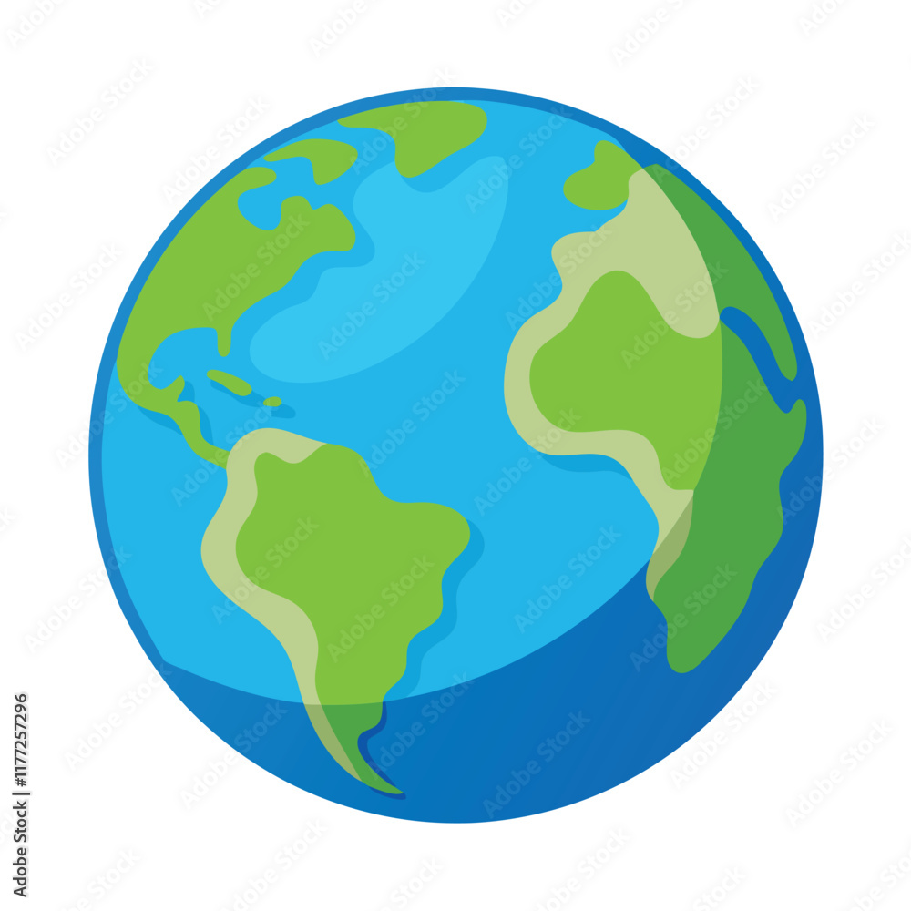 Earth vector art on white background
Earth vector art on white background