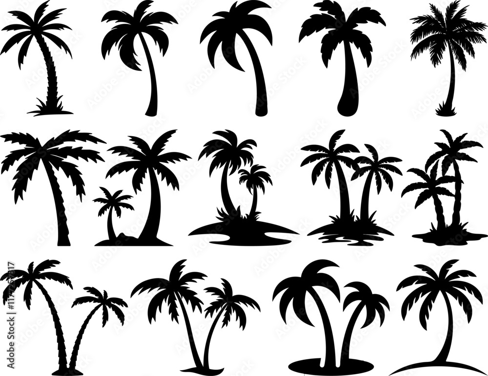 Fototapeta premium Palm Tree vector designs for printing or cutting