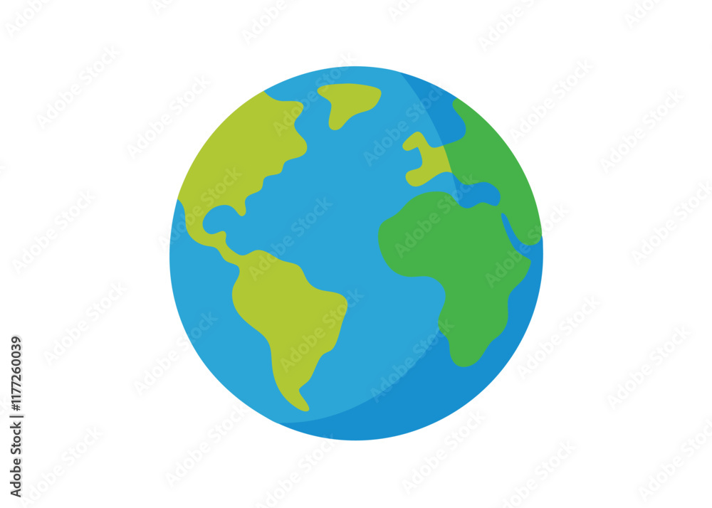 Earth vector art on white background
Earth vector art on white background