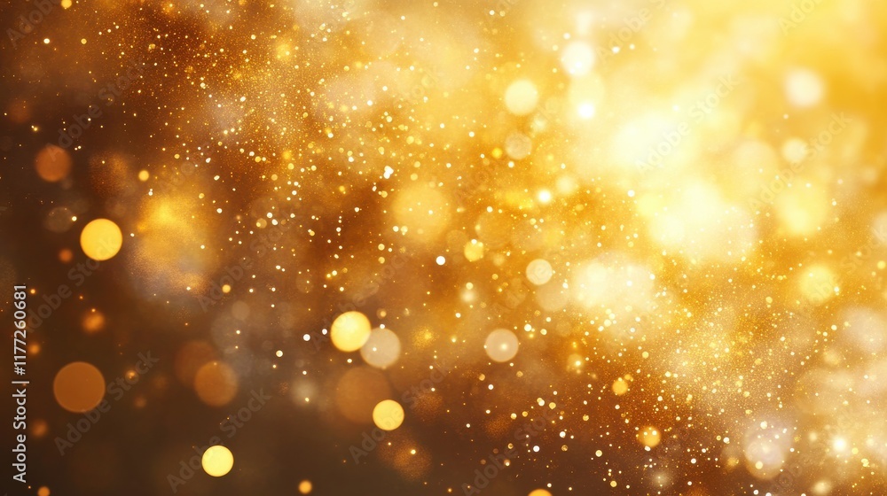 Beautiful gold bokeh background with a christian cross Beautiful gold bokeh background with a christian cross