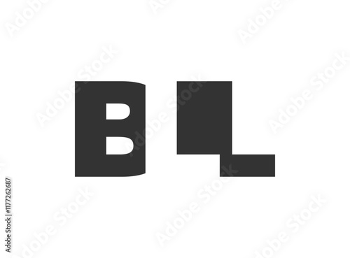 BLL logo design. Initial letter B L L bold font style for tech startups, consulting, corporate branding. Creative company name, headlines typography identity, trendy logotype. photo