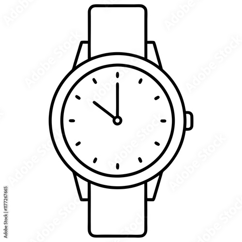 Minimalist Line Art Watch Design Sleek Dial & Clean Straps