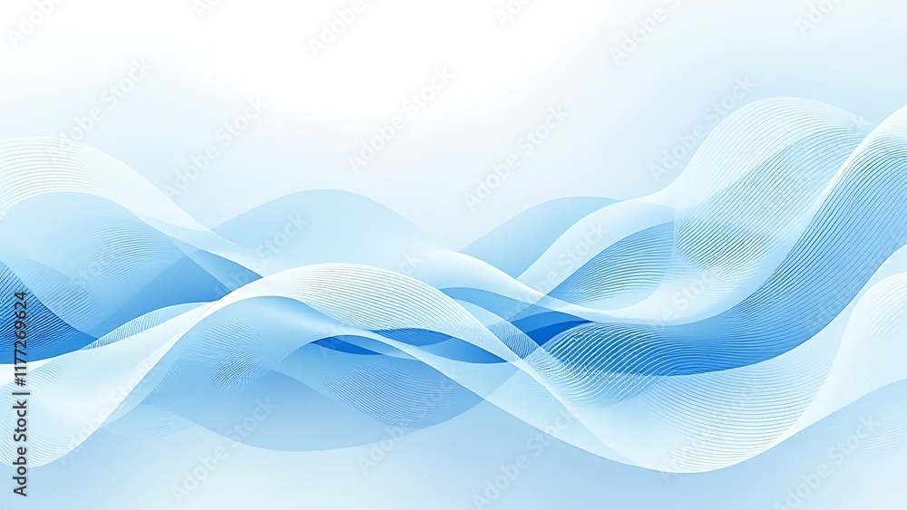 Fototapeta premium Abstract minimalist shape, light background design, 3d render