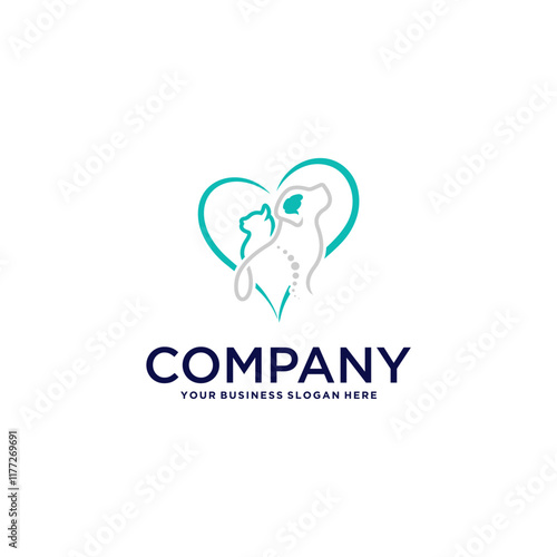 animal training logo design with pet