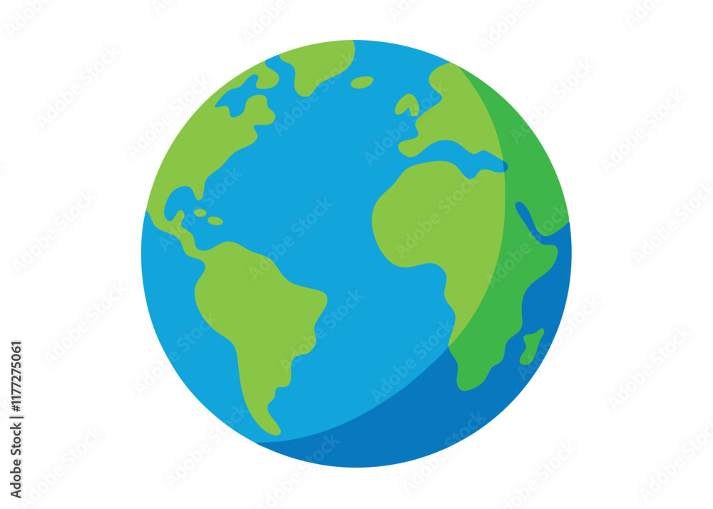 Earth vector art on white background
Earth vector art on white background