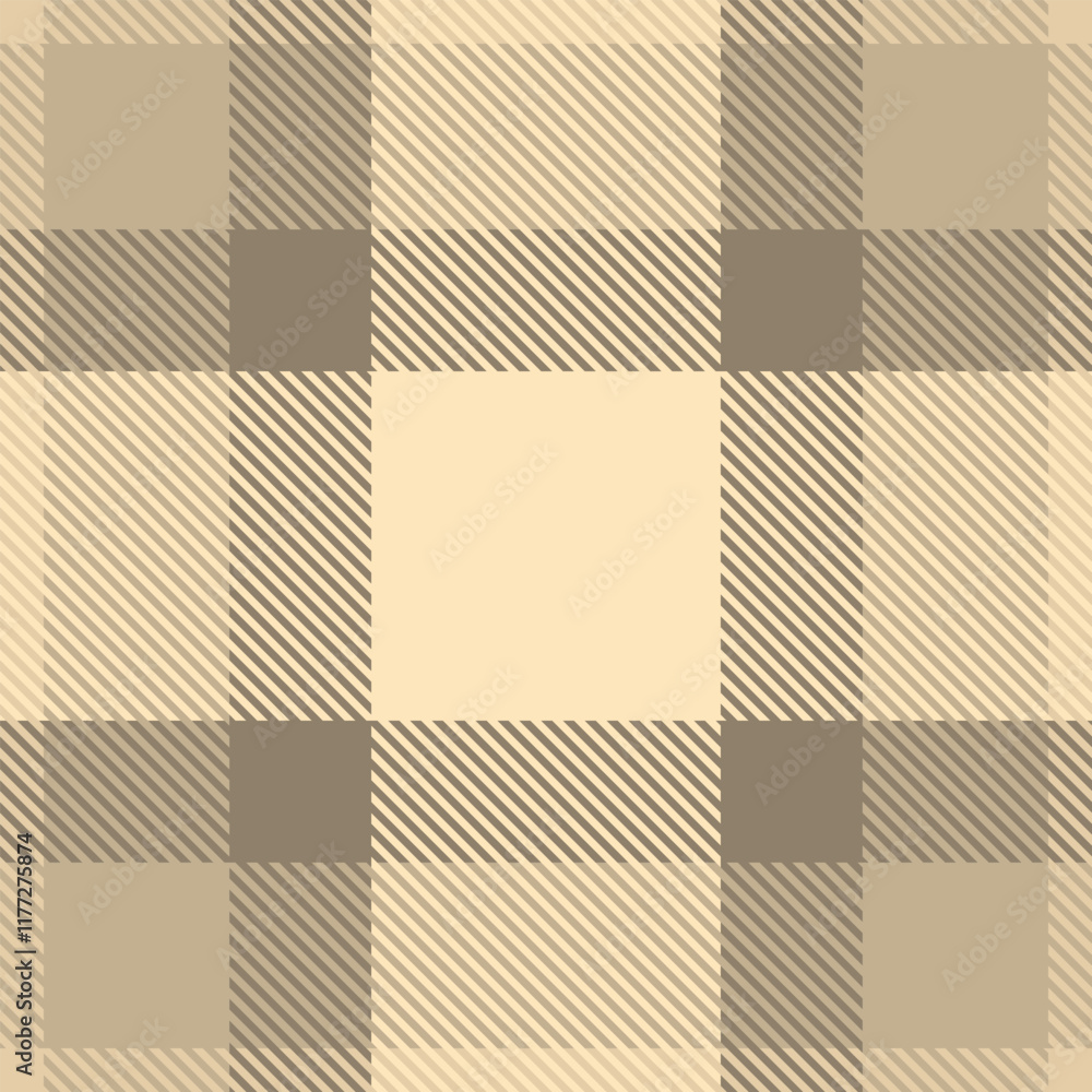 Elegant beige and brown diagonal striped plaid pattern. Perfect for website backgrounds, textile designs, or packaging. Creates a sophisticated and subtle visual texture. Elegant beige and brown diagonal striped plaid pattern. Perfect for website backgrounds, textile designs, or packaging. Creates a sophisticated and subtle visual texture.