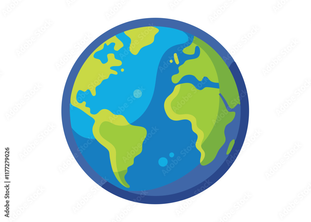 Earth vector art on white background
Earth vector art on white background