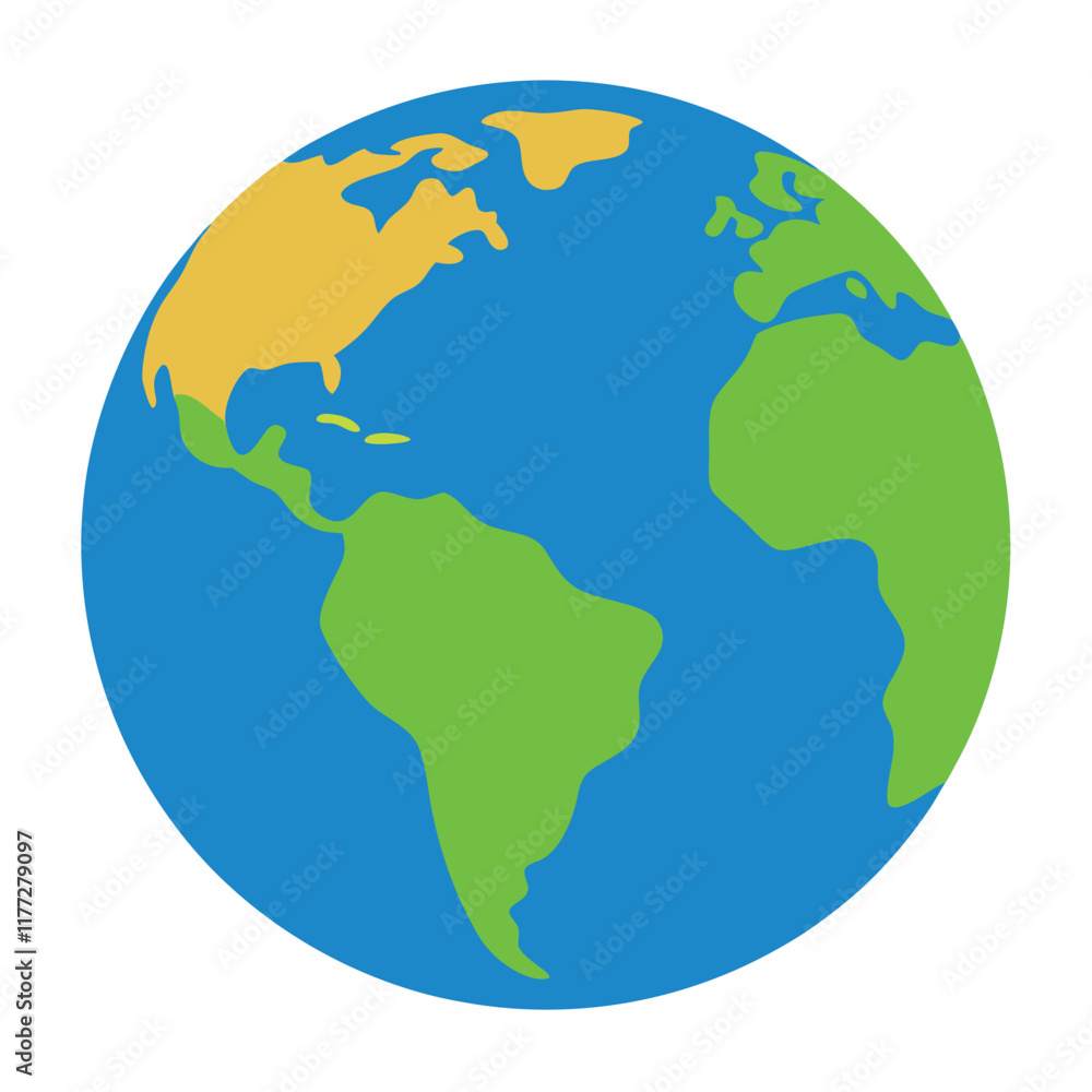 Earth vector art on white background
Earth vector art on white background