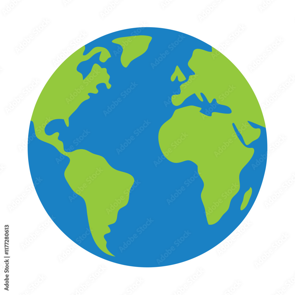 Earth vector art on white background
Earth vector art on white background