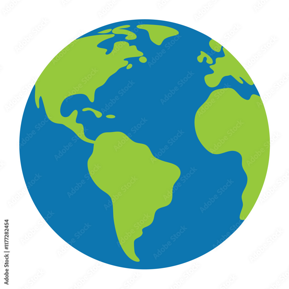 Earth vector art on white background
Earth vector art on white background