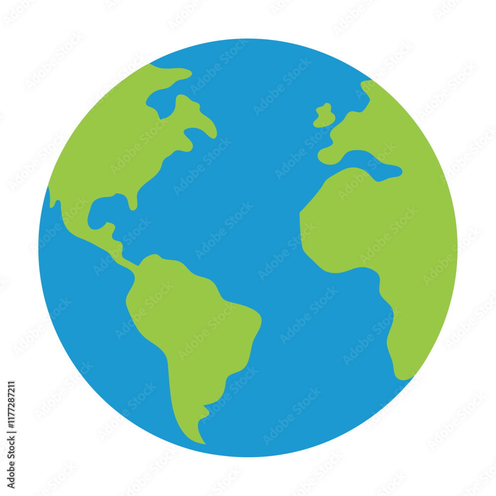 Earth vector art on white background
Earth vector art on white background