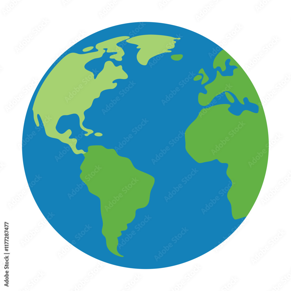 Earth vector art on white background
Earth vector art on white background