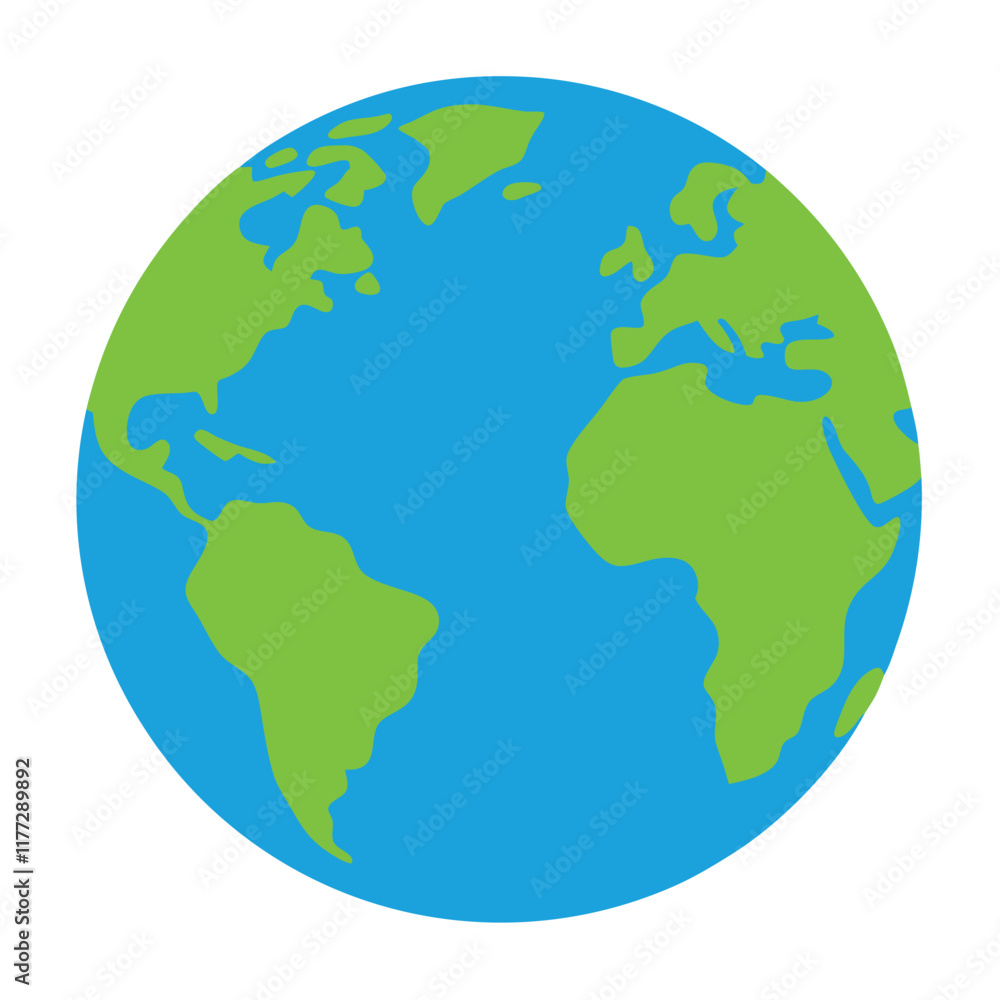 Earth vector art on white background
Earth vector art on white background