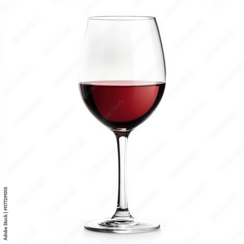 a glass of red wine on a white background a glass of red wine on a white background