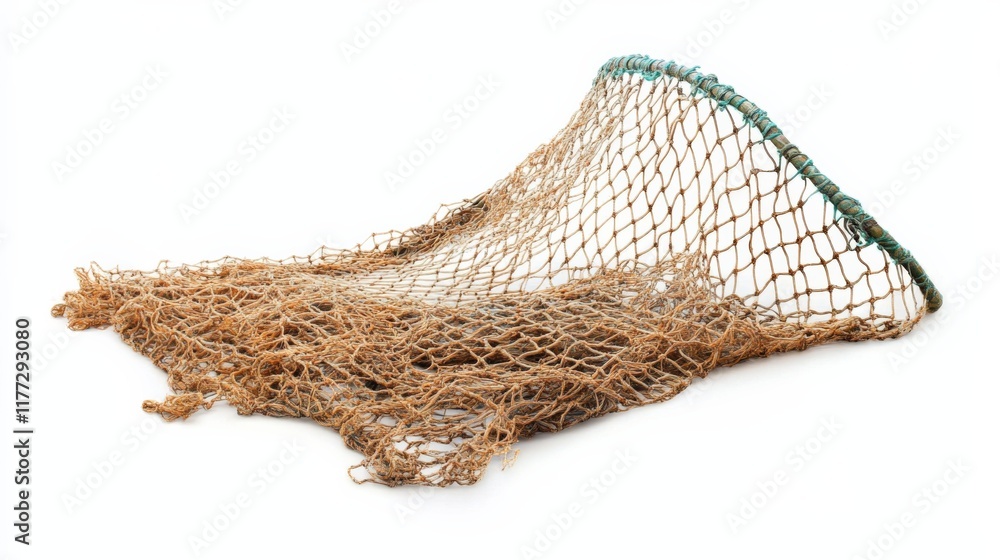 Obraz premium a fishing net on white background