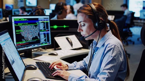 Emergency Call Center Operators at Work