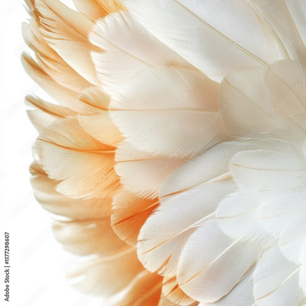 custom made wallpaper toronto digitalClose-up of a chicken's tail feathers fanned out with intricate detail, isolated on white