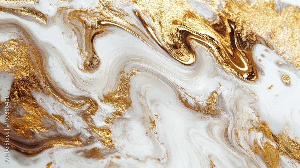 Elegant Marble Texture with Shimmering Gold Highlights and Swirls Elegant Marble Texture with Shimmering Gold Highlights and Swirls