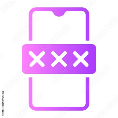 smartphone gradient icon