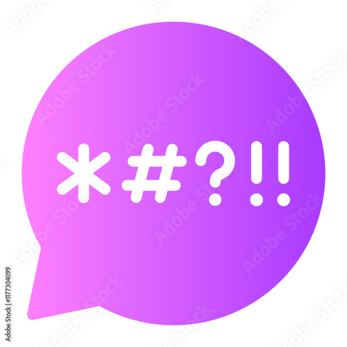 swear gradient icon