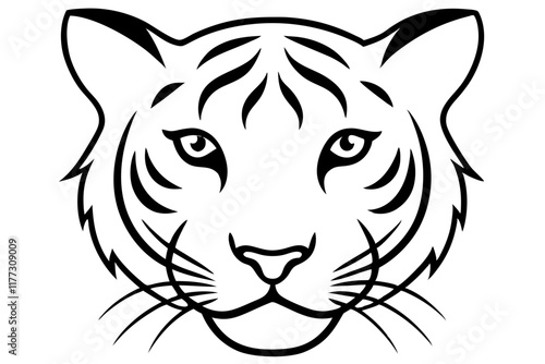 tiger head vector