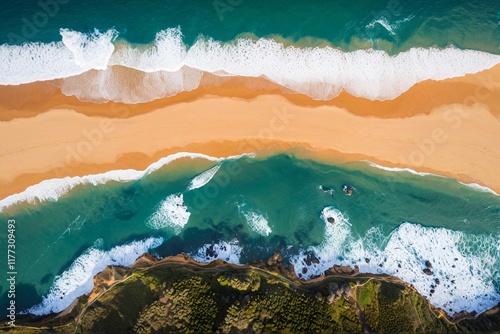 watercolor painting on the beach