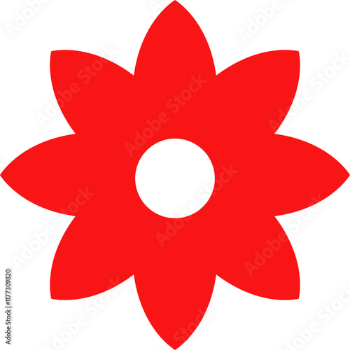 Red Flower Style Icon