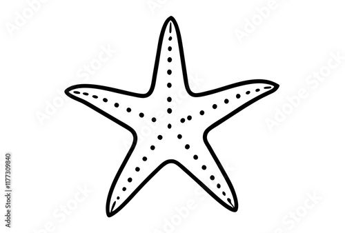 starfish on white background