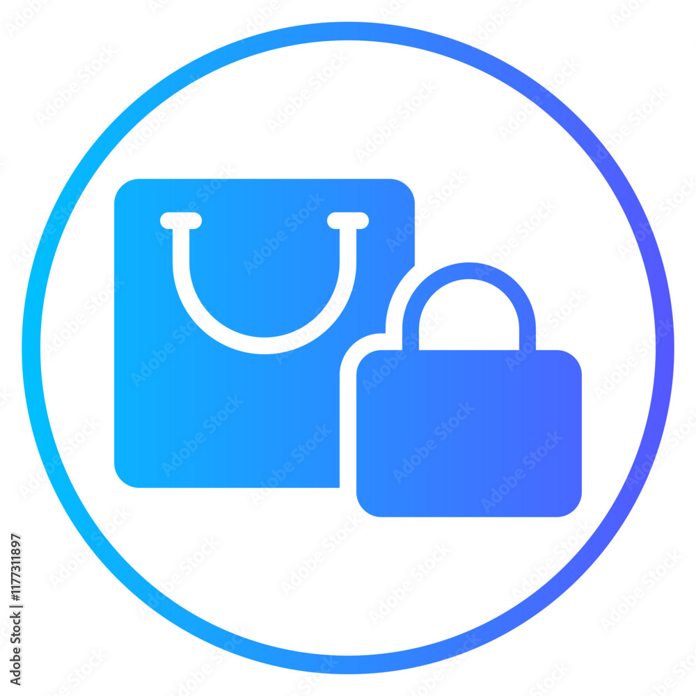 shopping bag gradient icon shopping bag gradient icon