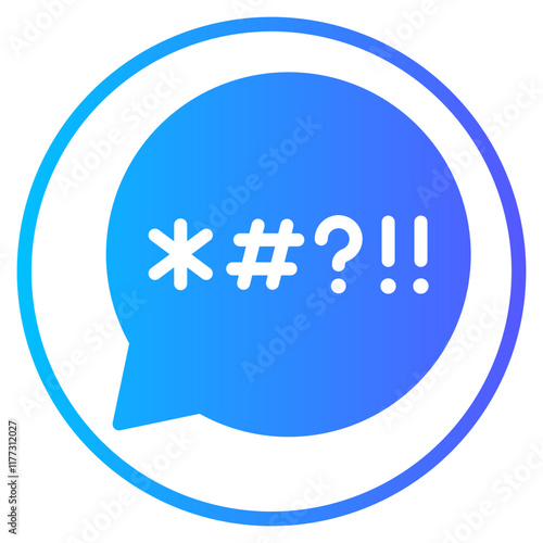 swear gradient icon