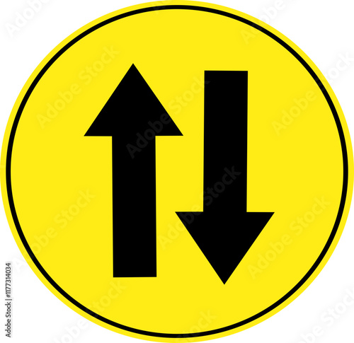 Up and Down Warning Signs Free Download Up and Down Warning Signs - GFXLoad