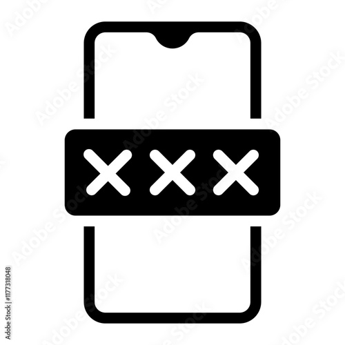 smartphone glyph icon
