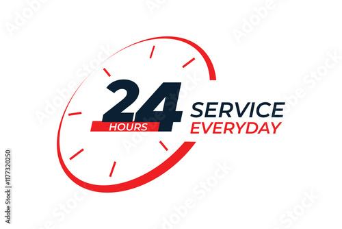 vector 24 hour everyday service with help and support 
