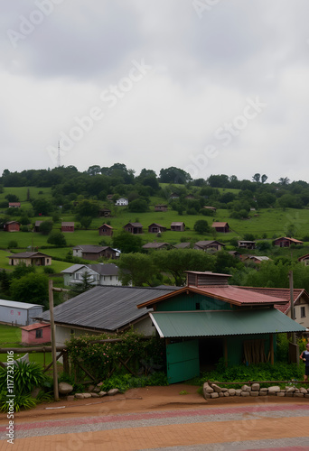 Wallpaper Mural green power, dinamic scene, with white tones Torontodigital.ca