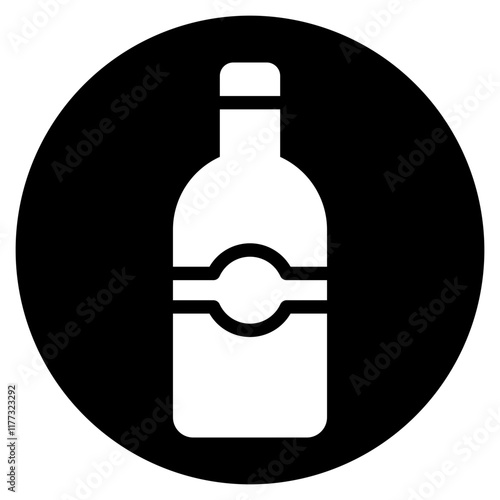 alcohol glyph icon