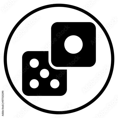 dices glyph icon