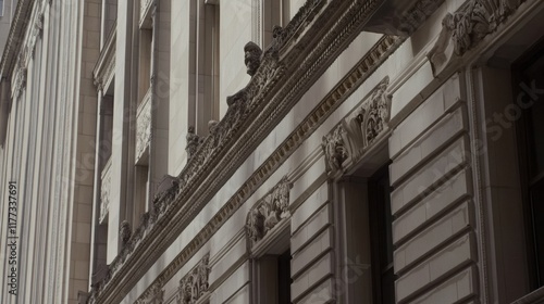 Federal Reserve building facade showcasing the iconic architecture and symbolic representation of economic stability and monetary policy in the United States.