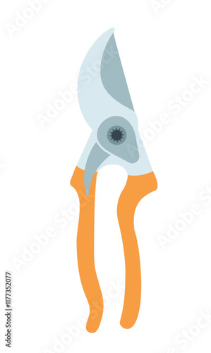 Gardening tool colored icon. Pruning Shear 