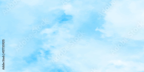 Gradient light white sky background with fluffy clouds, Nature landscape in environment day horizon skyline view, cloudy in sunshine calm bright winter air background.