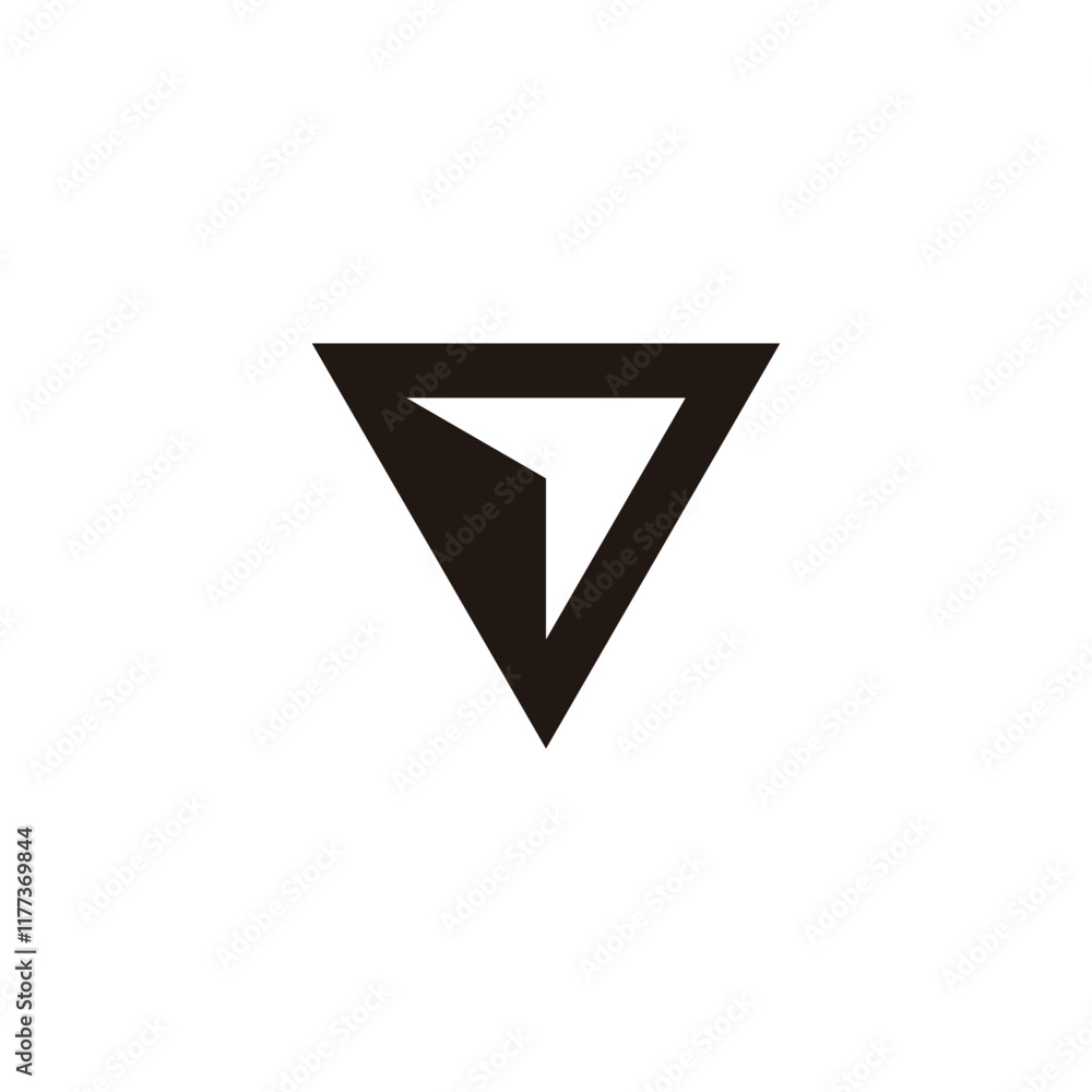 triangles arrow up simple geometric logo vector triangles arrow up simple geometric logo vector
